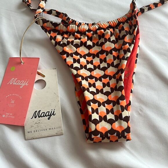 Maaji Selva Reversible Bikini Bottom SM NWT $81 - Picture 4 of 9